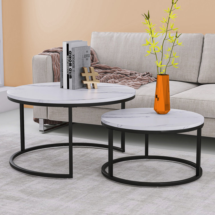 Etta Avenue™ Emmaline Frame 2 Nesting Coffee Tables & Reviews Wayfair